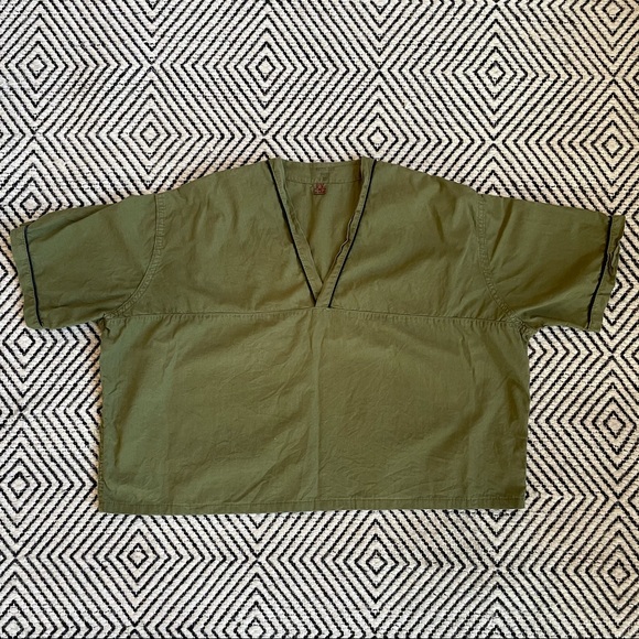 vintage swedish army v-neck - Picture 3 of 6